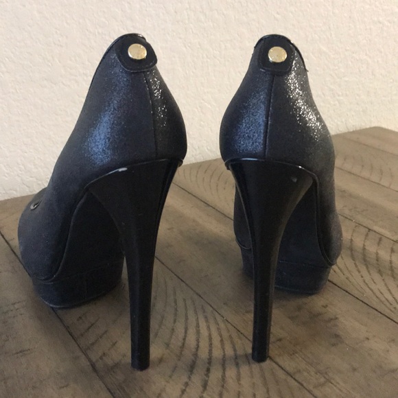 Sparkly Black Michael Kors Heels - Picture 3 of 3